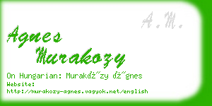 agnes murakozy business card